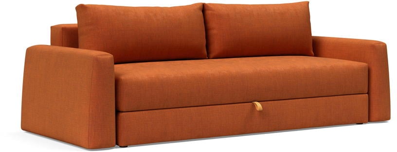 Cone - Canapé convertible 4 places tissu orange - Vue supplémentaire 2