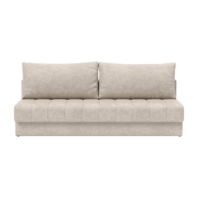 Akello - Canapé convertible 3 places tissu beige - Vue supplémentaire 1