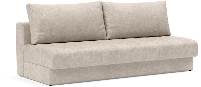 Akello - Canapé convertible 3 places tissu beige - Vue supplémentaire 2