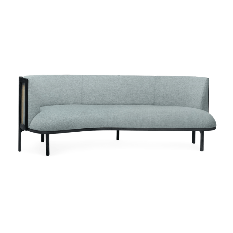 RF1903 - Canapé d'angle gauche 3 places tissu bleu - Vue supplémentaire 1