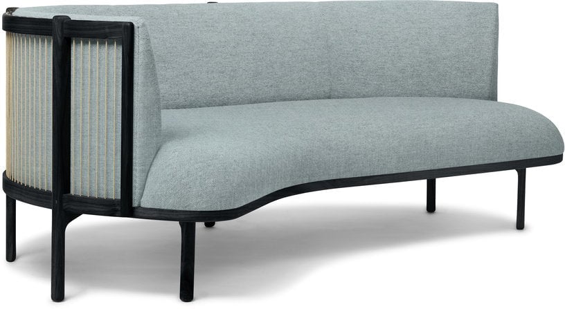 RF1903 - Canapé d'angle gauche 3 places tissu bleu - Vue supplémentaire 2