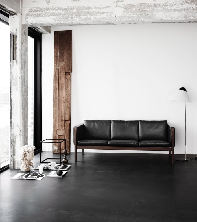 Canapé 2 places en chêne huilé et assise en cuir thor 301 137cm CH162 - Carl Hansen & Søn