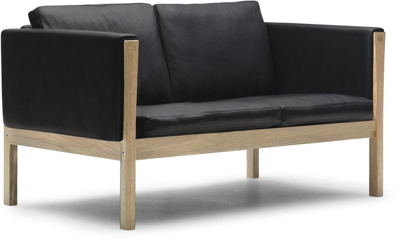 CH162 - Canapé 2 places cuir noir - Vue supplémentaire 2