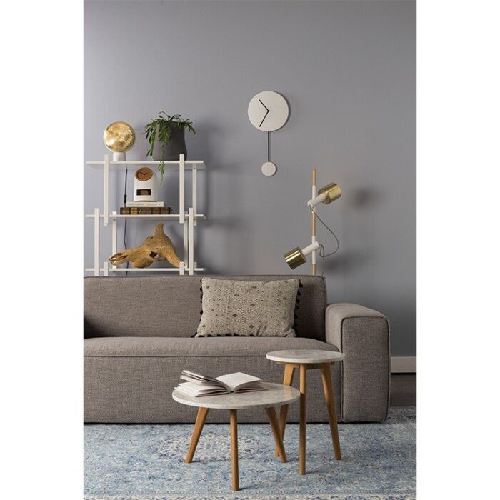 Canapé 2,5 places en polyester gris 200cm Bor - Zuiver