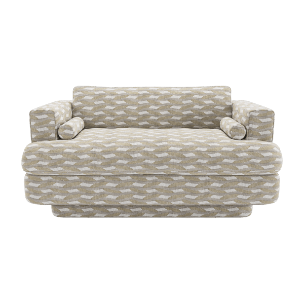 Haus - Canapé 2 places tissu gris