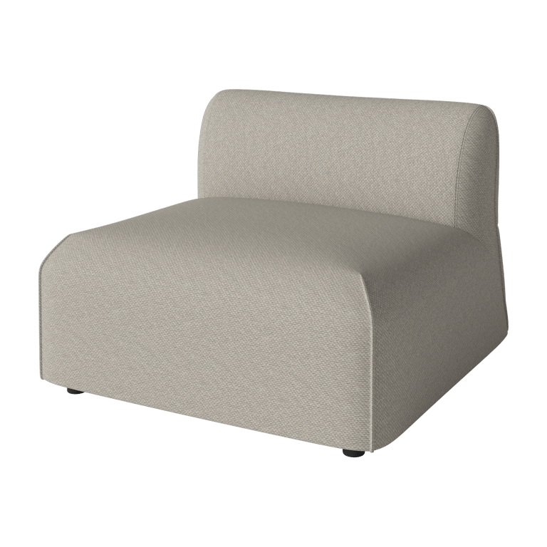 Arké - Canapé tissu bouclette beige - Vue supplémentaire 1