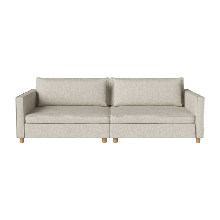Malin - Canapé tissu beige - Vue supplémentaire 1