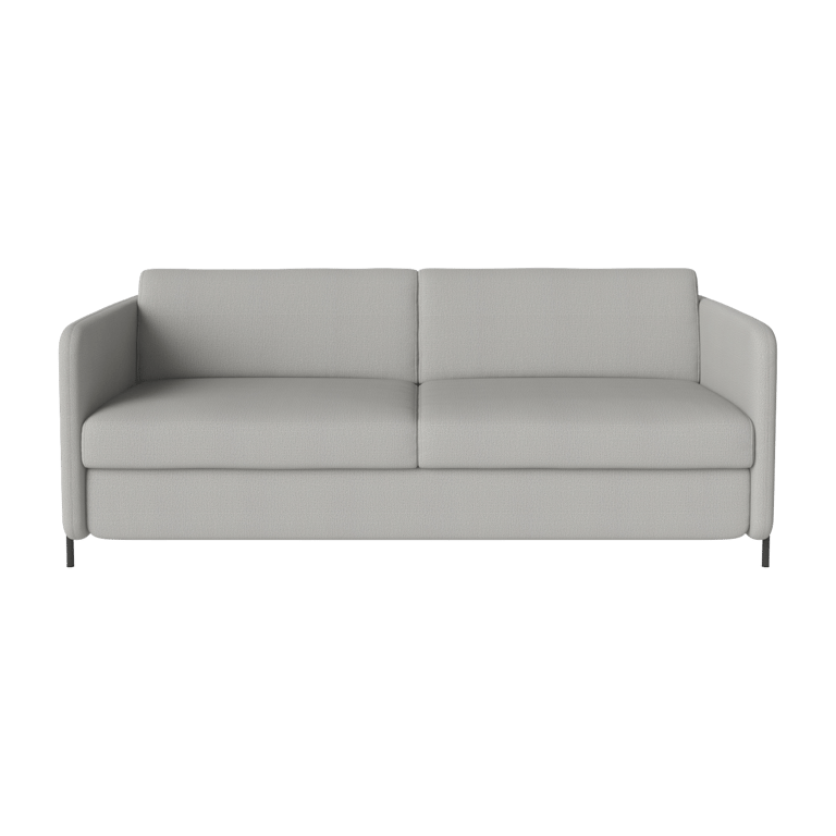 Pira - Canapé convertible 3 places tissu gris - Vue supplémentaire 1