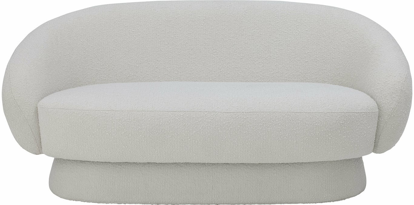 Ted - Canapé 3 places tissu blanc - Vue supplémentaire 2