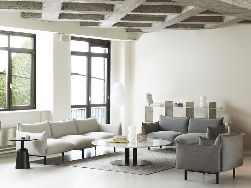 Canapé modulable 3 places en acier hallingdal Ark - Normann Copenhagen