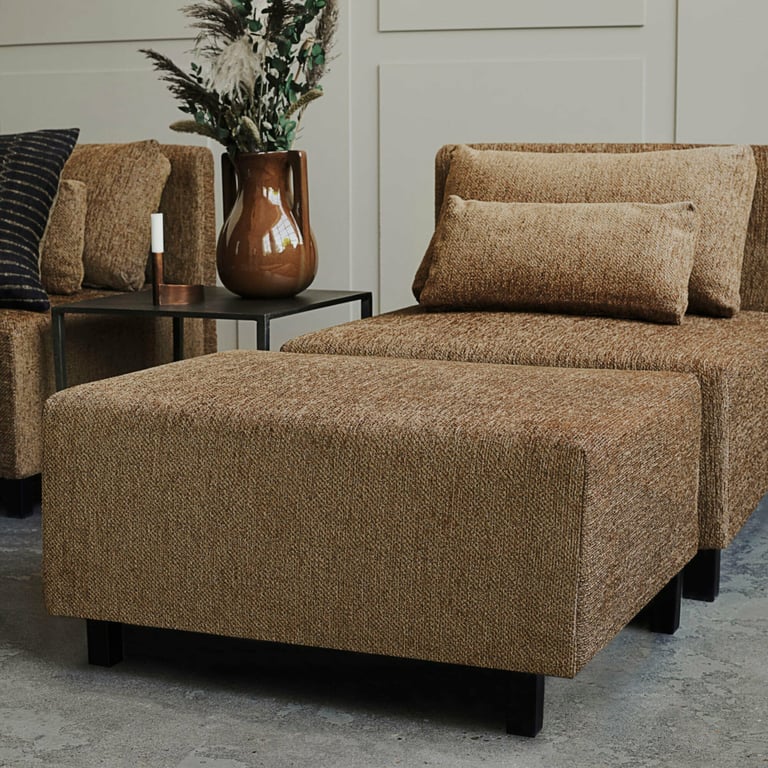Camphor - Canapé tissu marron - Vue supplémentaire 2