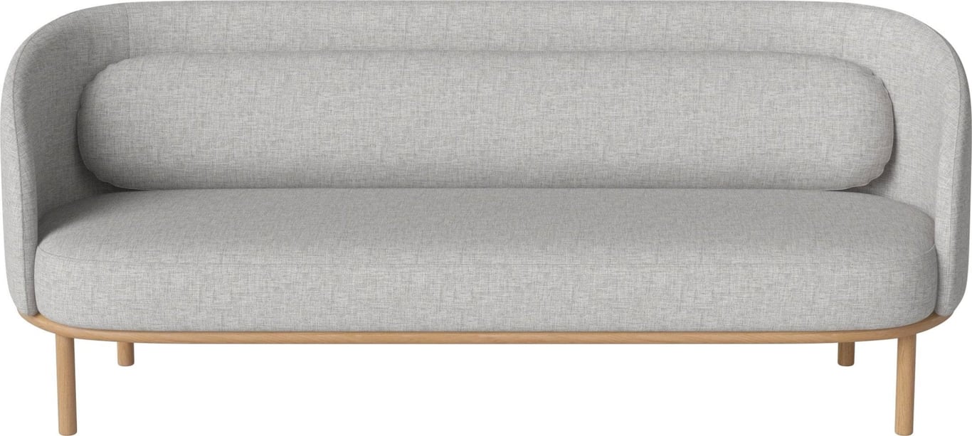Fuuga - Canapé 3 places tissu gris - Vue supplémentaire 1