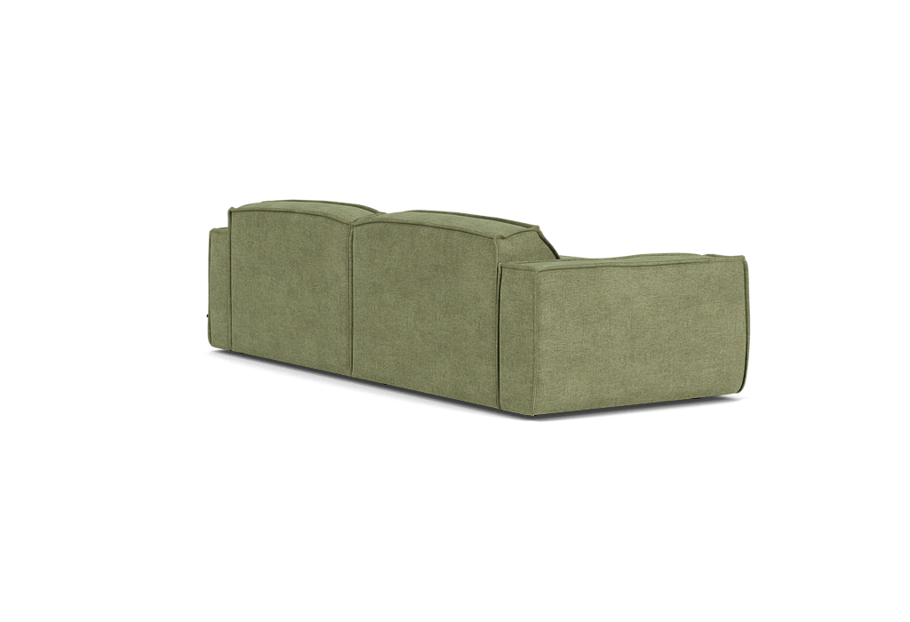 Edge - Canapé d'angle gauche 4 places tissu vert - Vue supplémentaire 3