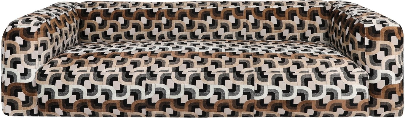 Canapé en tissu velours 252x108x66cm Olivier - Versmissen