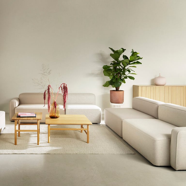 Module de canapé en tissu beige 160 Rope - Normann Copenhagen