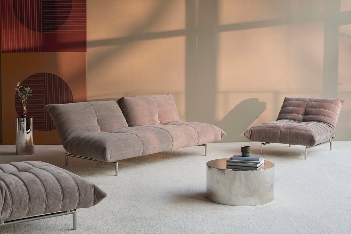 Canapé convertible en polyester recyclé kaki 211x96x81cm Mikunjo - Inovation Living