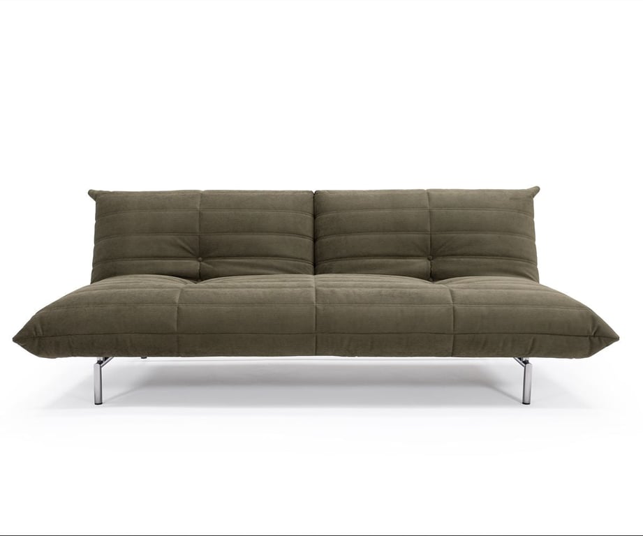 Mikunjo - Canapé convertible 3 places tissu vert - Vue supplémentaire 1
