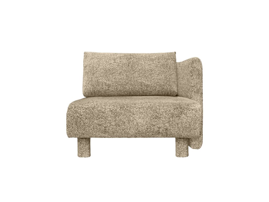 Dase - Canapé velours beige - Vue supplémentaire 2