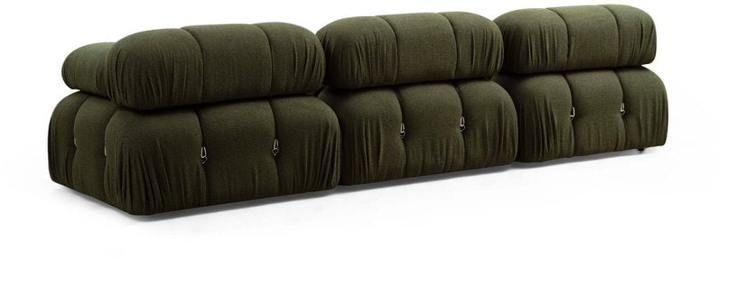 Bubble - Module canapé d'angle gauche tissu vert - Vue supplémentaire 3