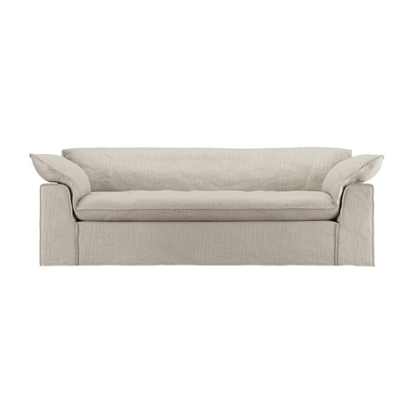 Nomad - Canapé 4 places tissu beige