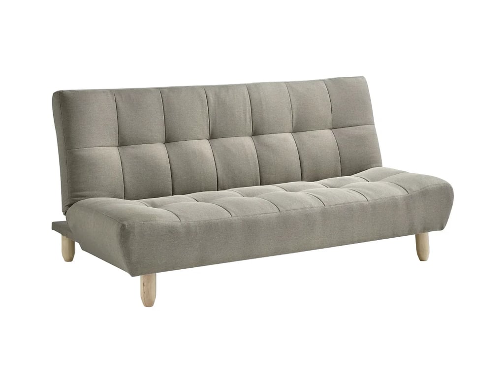 Esteban canapé convertible 3 places clic-clac tissu gris - Vue supplémentaire 1
