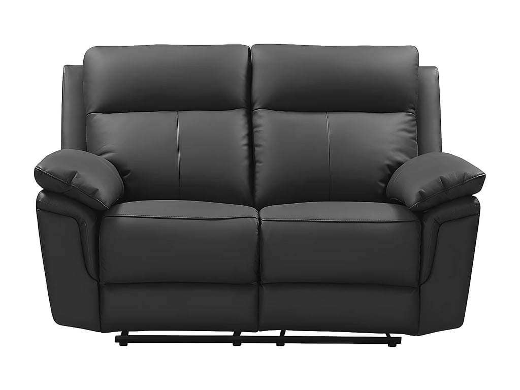 Pakita canapé 2 places cuir de buffle noir relax - Vue supplémentaire 2