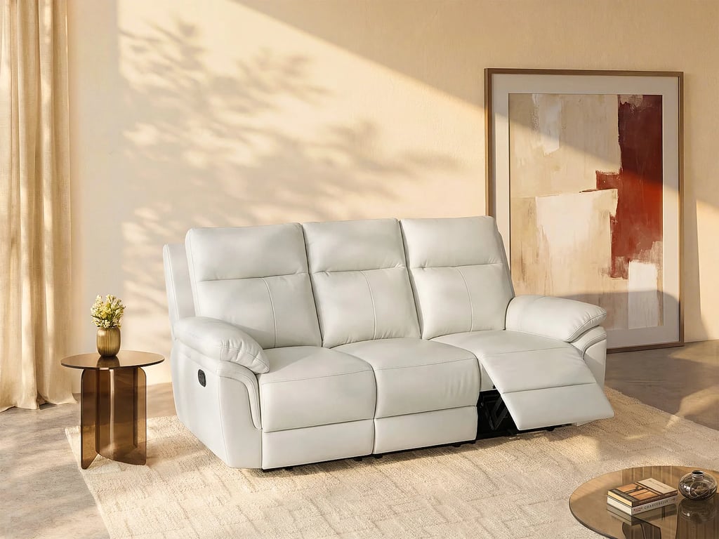 Produit similaire: Pakita canapé 3 places cuir de buffle beige relax