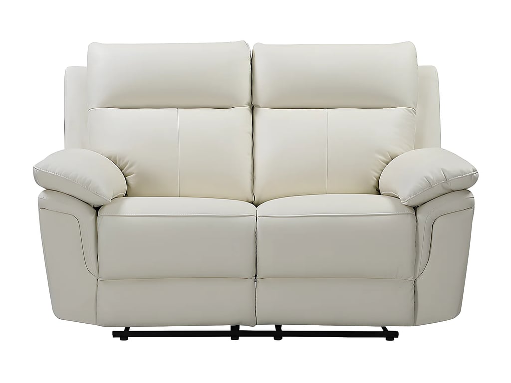Pakita canapé 2 places cuir de buffle beige relax - Vue supplémentaire 2