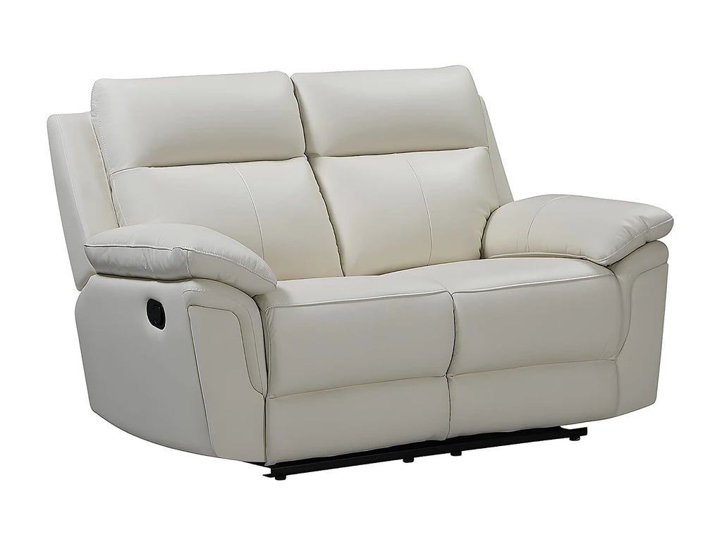 Pakita canapé 2 places cuir de buffle beige relax - Vue supplémentaire 3