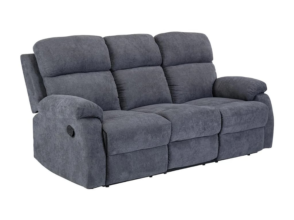 Tolzano canapé 3 places tissu gris relax - Vue supplémentaire 2