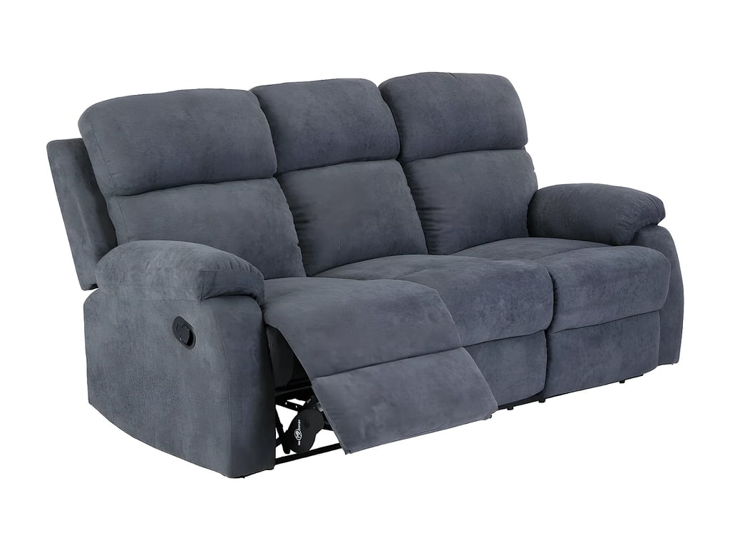 Tolzano canapé 3 places tissu gris relax - Vue supplémentaire 3