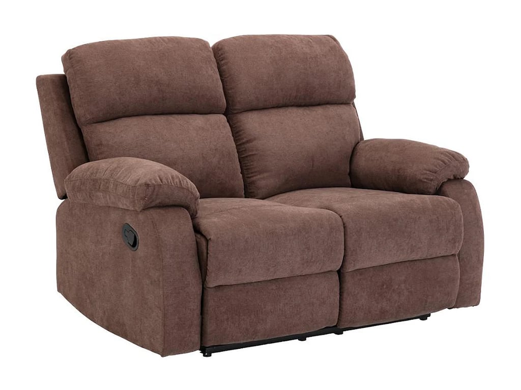 Tolzano canapé 2 places tissu marron relax - Vue supplémentaire 1