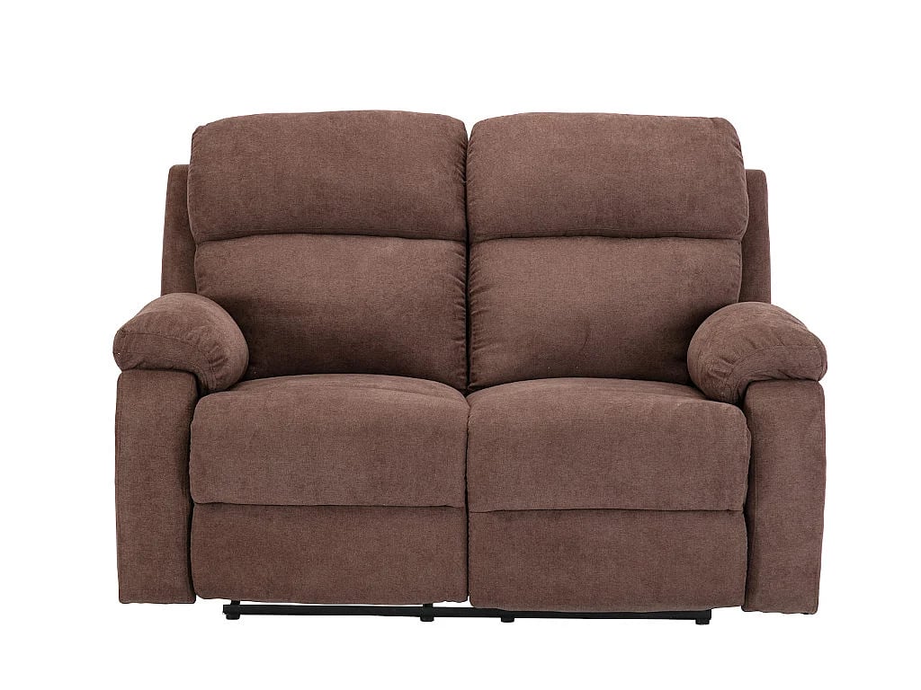 Tolzano canapé 2 places tissu marron relax - Vue supplémentaire 3