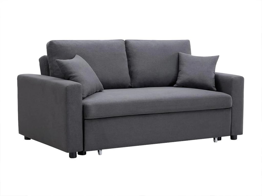 Inizor canapé convertible 3 places tissu gris - Vue supplémentaire 3