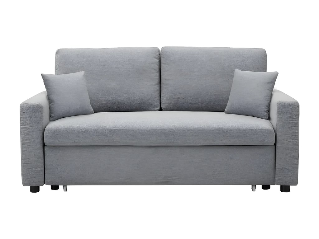 Inizor canapé convertible 3 places tissu gris clair - Vue supplémentaire 2
