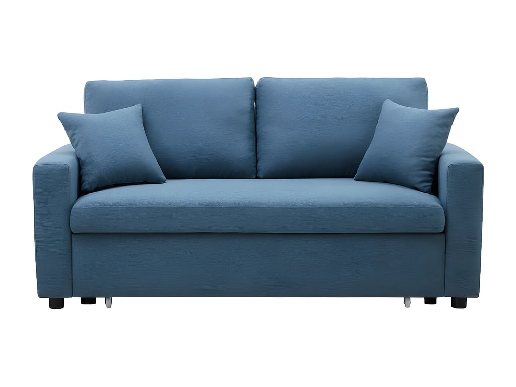 Inizor canapé convertible 3 places tissu bleu - Vue supplémentaire 2