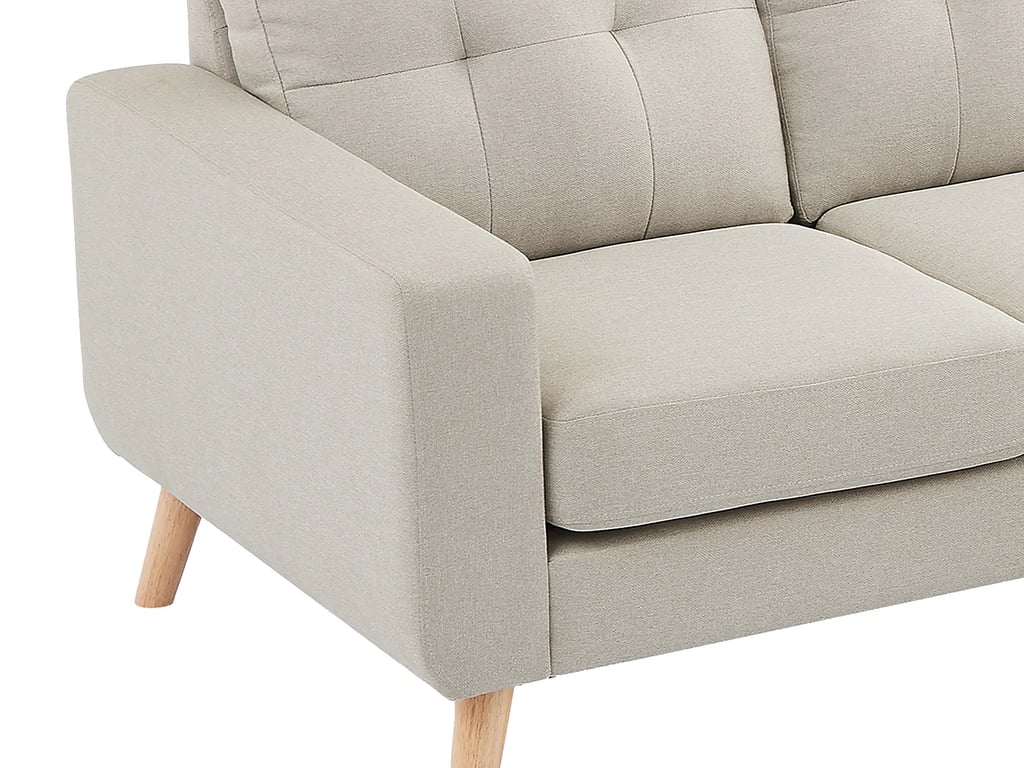 Bartolome canapé d'angle réversible 4 places tissu beige - Vue supplémentaire 3
