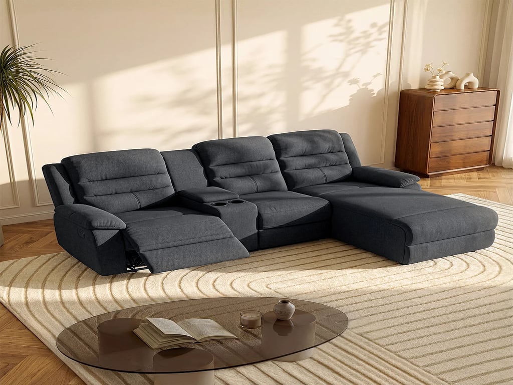 Produit similaire: Macedonia canapé d'angle droit 4 places tissu gris relax