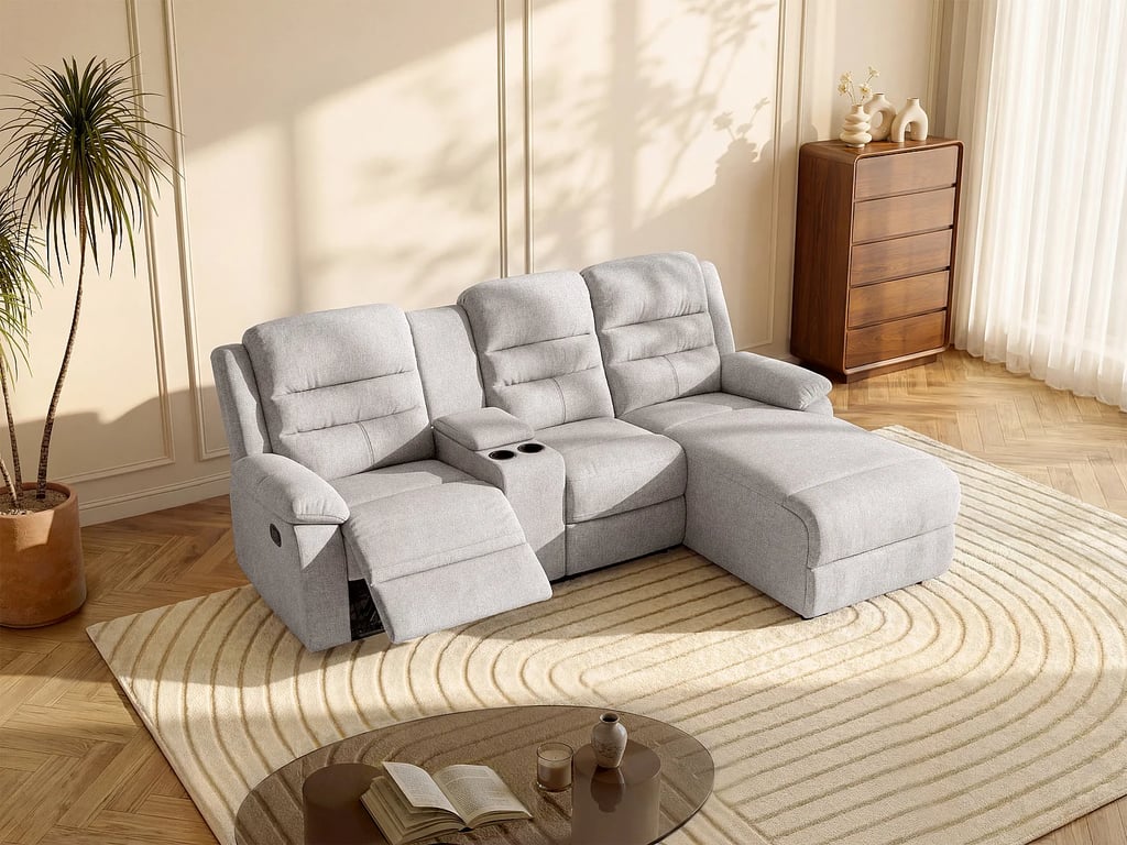 Produit similaire: Macedonia canapé d'angle droit 4 places tissu beige relax
