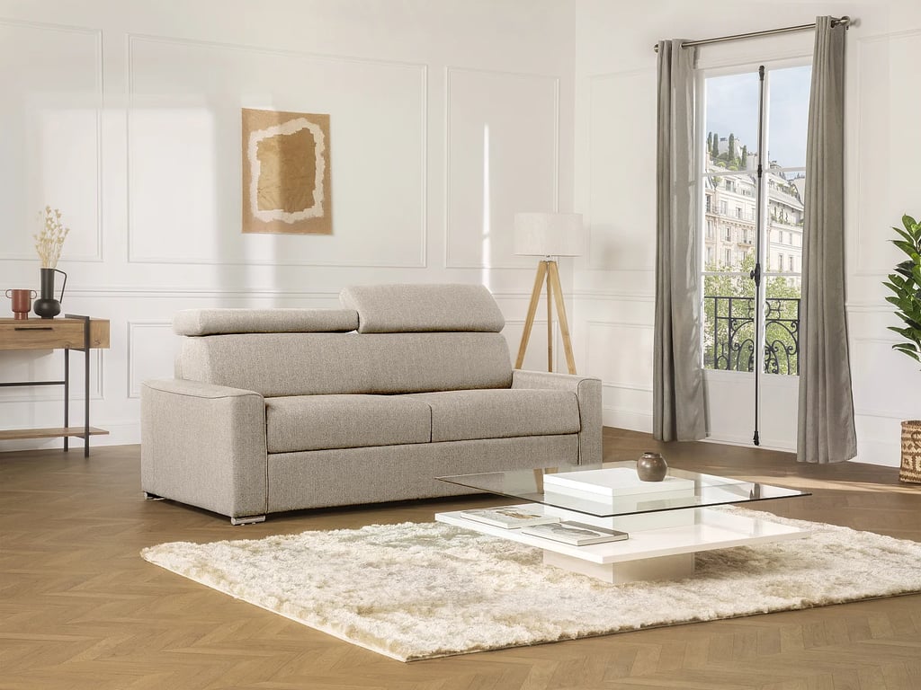 Produit similaire: Vizir canapé convertible 4 places tissu beige