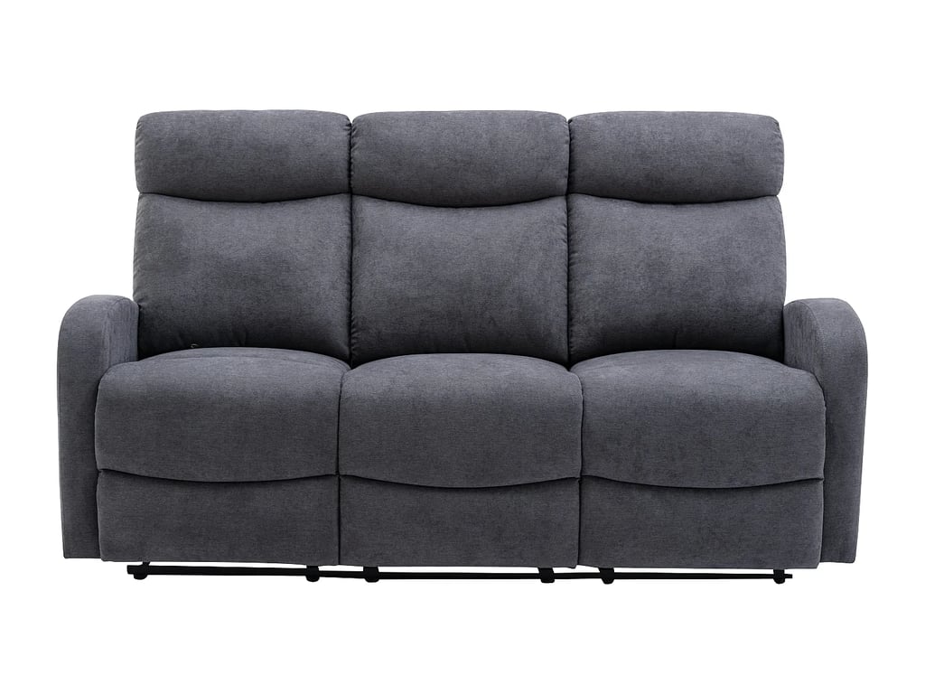 Evelyn canapé 3 places tissu gris relax - Vue supplémentaire 2