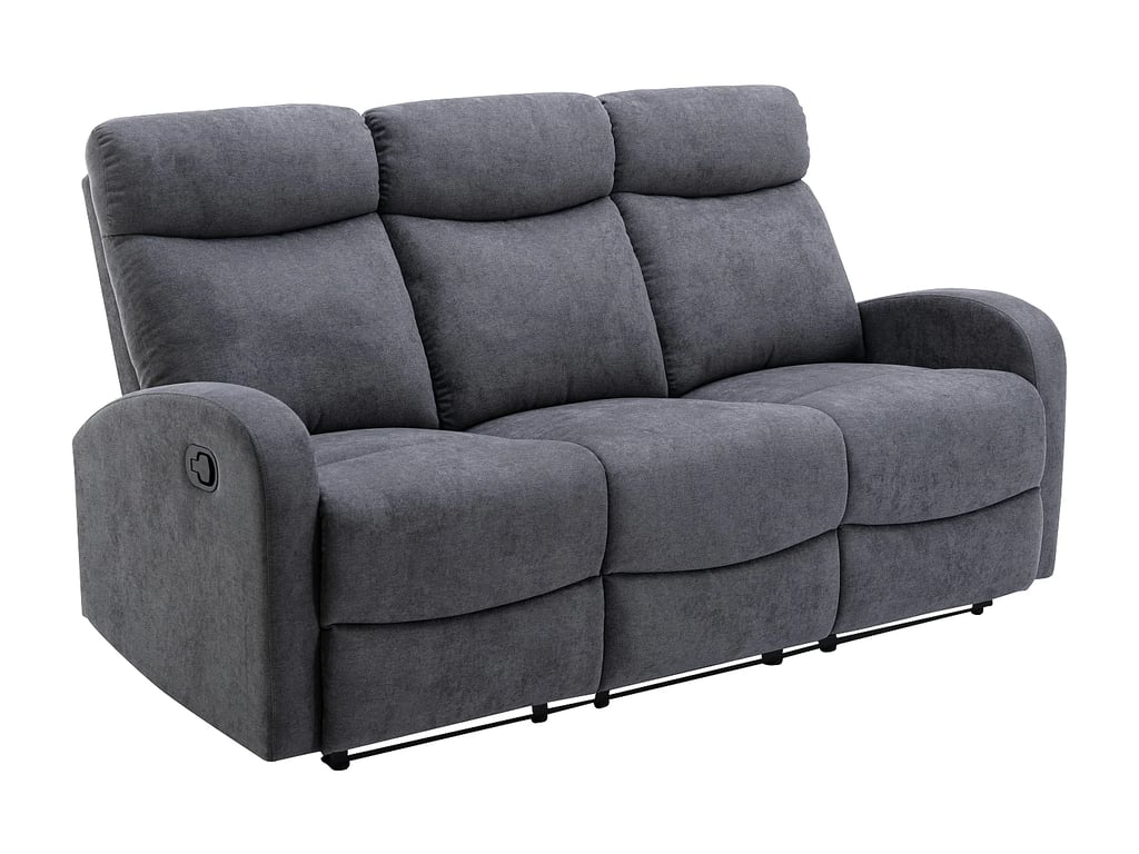 Evelyn canapé 3 places tissu gris relax - Vue supplémentaire 3