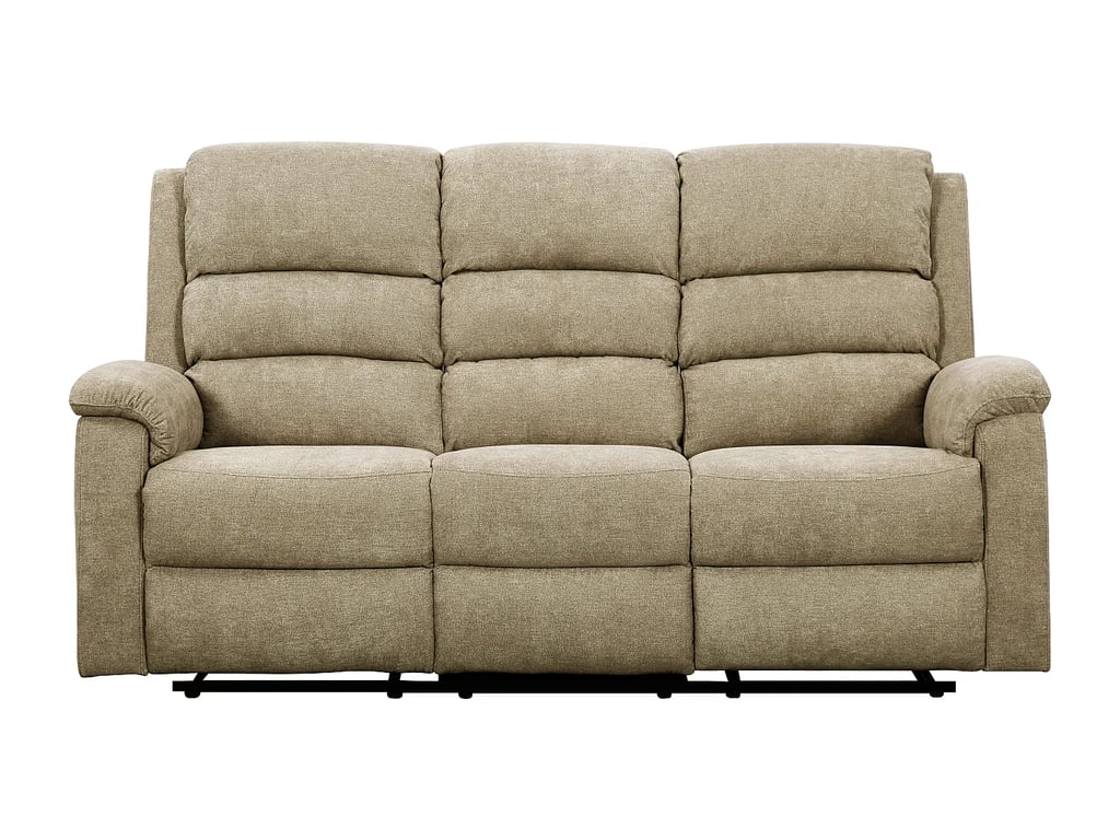 Nevers canapé 3 places tissu marron relax électrique - Vue supplémentaire 1