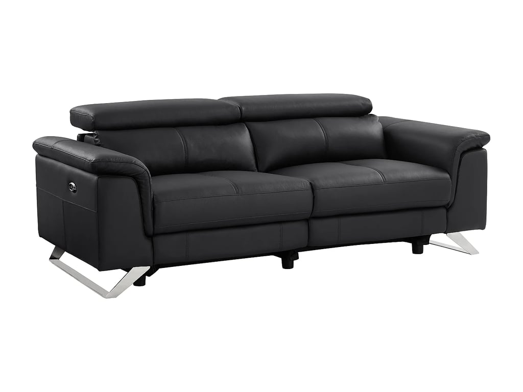 Breyt canapé 3 places cuir noir relax électrique - Vue supplémentaire 3