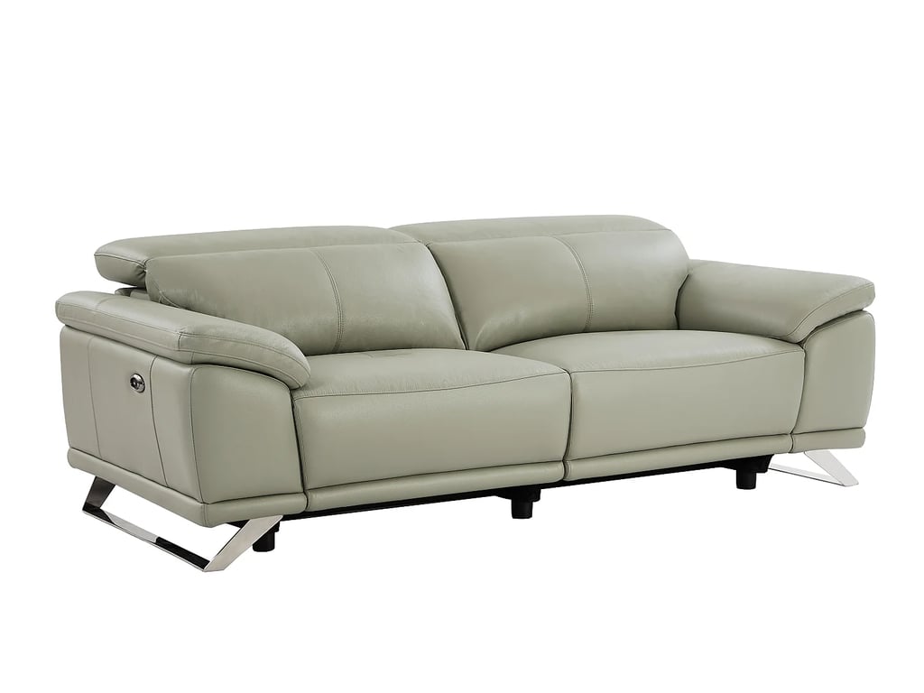 Azidee canapé 3 places cuir gris relax électrique - Vue supplémentaire 1