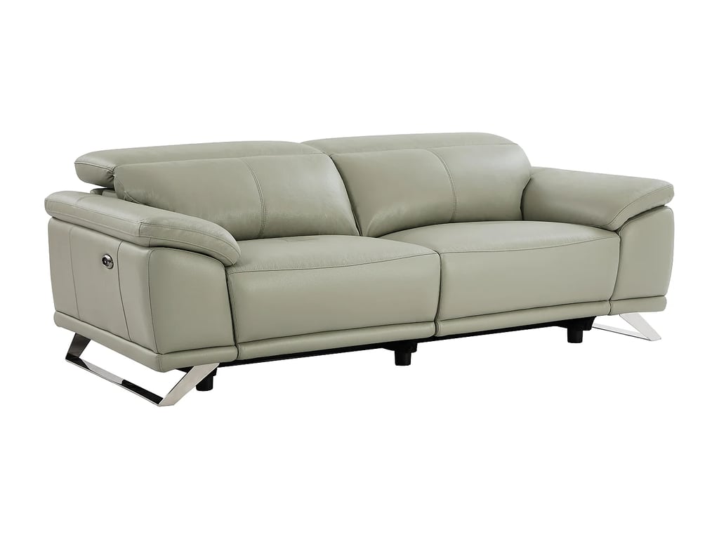 Azidee canapé 3 places cuir gris relax électrique - Vue supplémentaire 3