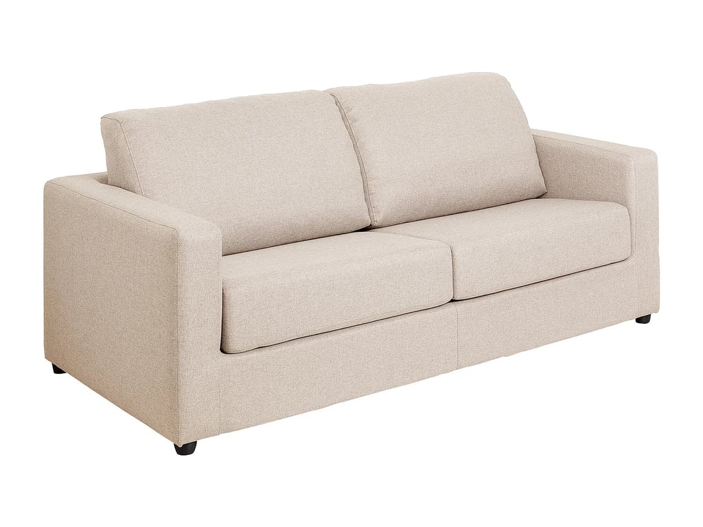 Doneto canapé convertible 3 places tissu beige - Vue supplémentaire 2