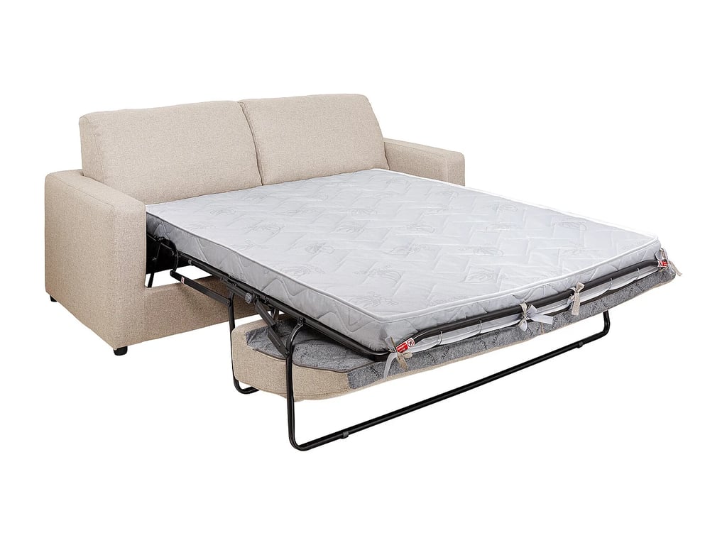 Doneto canapé convertible 3 places tissu beige - Vue supplémentaire 3