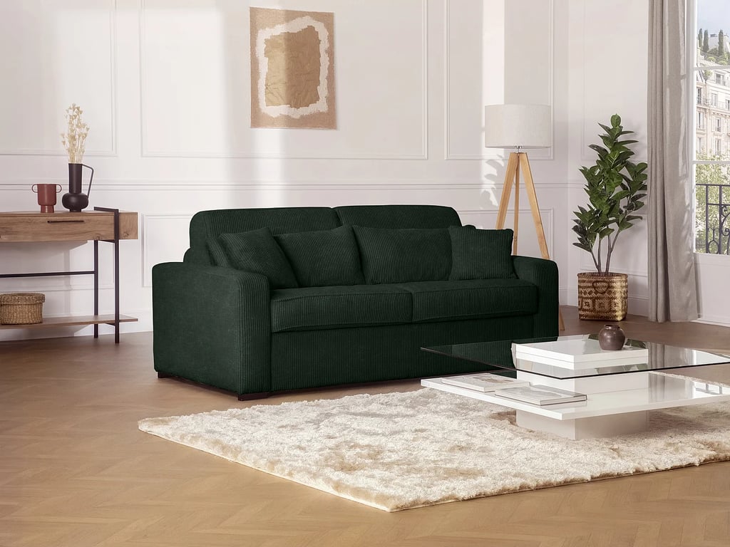 Produit similaire: Mondovi canapé convertible 4 places velours côtelé vert