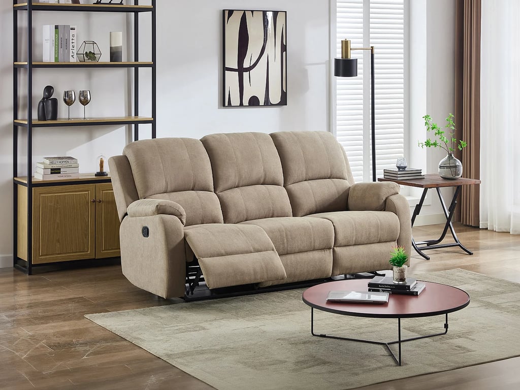 Brody canapé 3 places microfibre marron relax - Vue supplémentaire 3